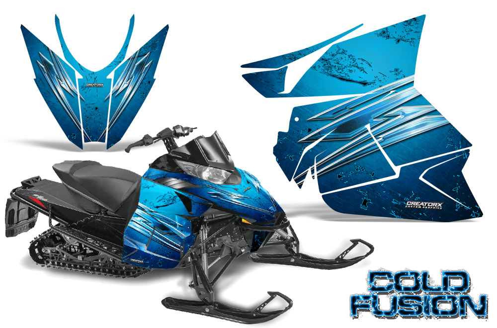 Arctic Cat Pro Climb Cross 2012 Graphics Kit Cold Fusion Blue Ice